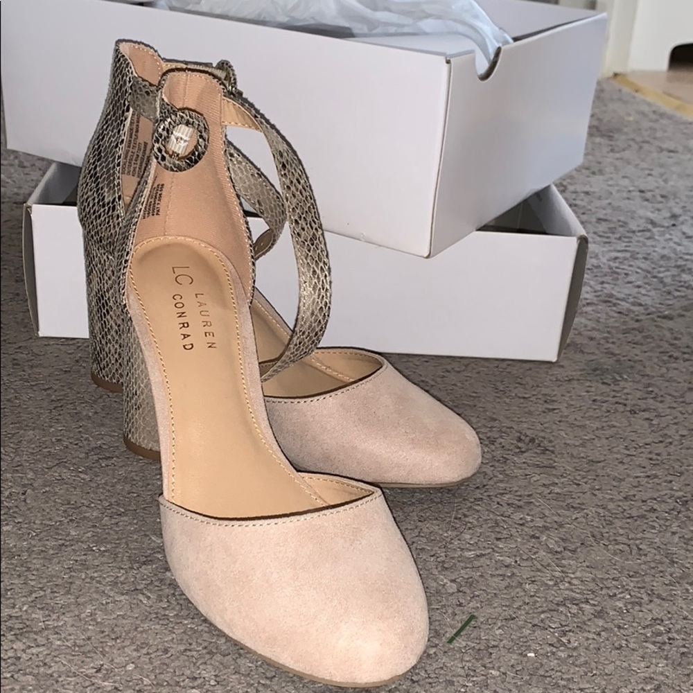 Lauren Conrad Snakeskin Heels